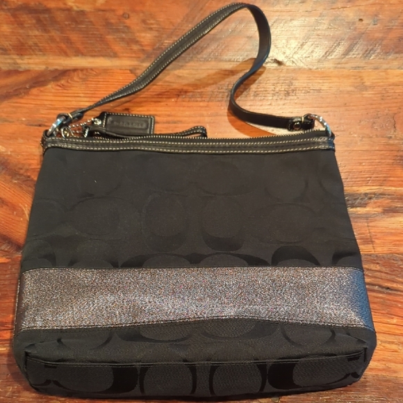 Coach Black and Silver Women's Bag - Picture 1 of 2